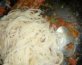 A picture of step 6 of Tomato Garlic Spaghetti.