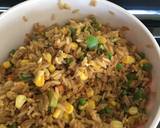 A picture of step 5 of Vegetable fried rice.