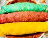 A picture of step 6 of Colorful Carnival pancakes.