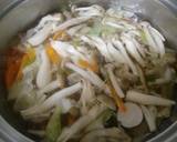 A picture of step 3 of Bean Sprouts and Your Favourite Vegetable Miso Kimchi Soup.