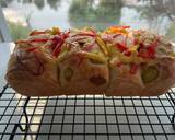 รูปขั้นตอนการทำที่ 4 ของ ขนมปังแฮมชีสพริกและแตงกวาดอง🍞🥒🧀🌶️(Ham&Cheese with pickled Jalapeno Bread)