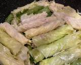 A picture of step 5 of Lebanese stuffed cabbage rolls - malfouf mahshi.