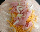 A picture of step 3 of My Toasted Ham Cheese & Onion Wrap 😋.