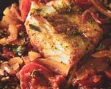 A picture of step 3 of Pan Fried Cod With Onions & Tomatoes.