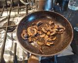 A picture of step 1 of Chicken,mushroom veggies(serve with your rice choice).