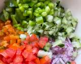 A picture of step 2 of Vegetable salsa.