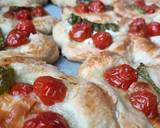 A picture of step 7 of Feta tomatoes pastry in the oven in 10 minutes.