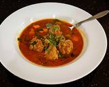 A picture of step 10 of Meatballs in Tomato Vegetable Broth.