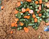 A picture of step 4 of Fried steam couscous and vegetable stew.