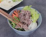 A picture of step 6 of Bibimbap (Korean Rice Bowl with Beef and Vegetables).