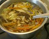 A picture of step 2 of Taiwanese Hot and Sour Soup with Leftover Vegetables.