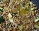 A picture of step 6 of Easy, Delicious & Spicy Mince and Vegetable Curry in a Frying Pan.