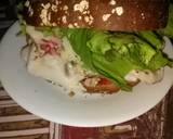 A picture of step 3 of Dean's Raspberry Turkey Vegetable Sandwich.