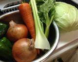 A picture of step 1 of Basic Vegetable Soup.