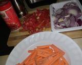 A picture of step 1 of Broccoli beef with pasta#mashujaarecipe.