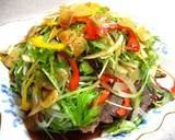 A picture of step 8 of Steak With Lots of Vegetables- Wasabi Garlic Sauce.