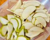 A picture of step 1 of Apple and pear pie in puff pastry.