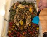 A picture of step 7 of Spatchcock Herb of Provence Chicken w Lemon and vegetables (easy sheet pan dinner).