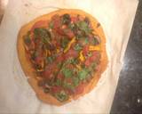 A picture of step 8 of Lentil vegetables pizza.