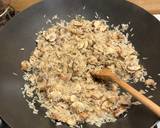 A picture of step 2 of Creamy mushroom risotto.