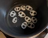 A picture of step 1 of ★ Pumpkin salad with lotus root skull★.