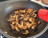 A picture of step 1 of Beef fillet in creamy mushroom and gorgonzola sauce.