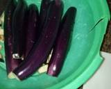 A picture of step 1 of Eggplants and zucchini curry# coconut contenst.