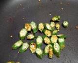 A picture of step 1 of Okra/lady finger dip#recipemarathon.