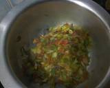 A picture of step 1 of Vegetable rice.