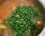 A picture of step 5 of Matoke (Vegetables incorporated).