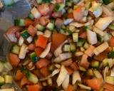 A picture of step 2 of Fried chicken with summer vegetable sauce.