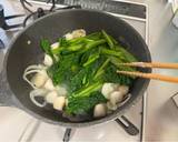 A picture of step 2 of Canola Flowers Spaghetti.