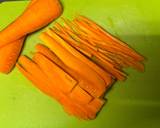 A picture of step 1 of Korean Carrots Kimpab.