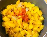 A picture of step 2 of Pumpkin Soup with Roasted Vegetables.