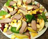 A picture of step 8 of Salad with duck, pears, apples and beets.