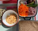 รูปขั้นตอนการทำที่ 1 ของ สาคูไส้หมูแครอทเห็ดหอมถั่วลิสง🍄🥕🥜🌶️
