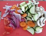 A picture of step 1 of Vegetable lasagna#themechallenge.