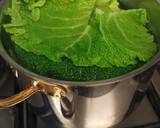 A picture of step 1 of Healthier Layered savoy cabbage.