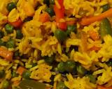 A picture of step 6 of Stir fried vegetable rice.