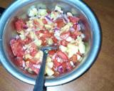 A picture of step 2 of Banana, Onion and tomato salsa #authormarathon.