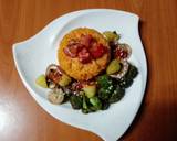 A picture of step 7 of Broccoli stir fry & tomato rice 🥦🍅🍚.