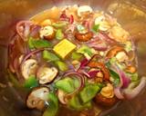 A picture of step 3 of Seitan Mushroom Lentil Stew (Vegan).