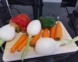 A picture of step 1 of One-pot roasted fish and vegetables.