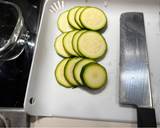 A picture of step 2 of Zucchini Carpaccio.