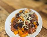 A picture of step 7 of Roasted beetroot, parsnip and winter veg quinoa salad.