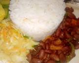 A picture of step 5 of Beans stew with rice,cabbage.