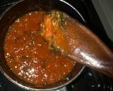 A picture of step 2 of Tomato garlic sauce.