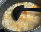 A picture of step 5 of Halloween Miso soup.