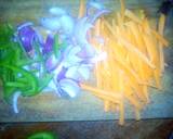 A picture of step 1 of Vegetable noodles.