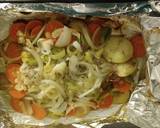 A picture of step 5 of Cod Fish with vegetables.